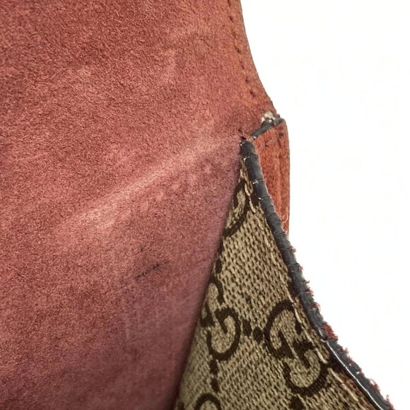 Auth GUCCI Dionysus/GG Blooms 421970 Beige Red Multi PVC Suede - Shoulder Bag - Picture 11 of 16
